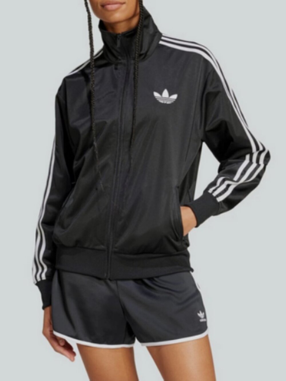 Adidas Originals Firebird Track Jacket Womens Size S Black JC8251
